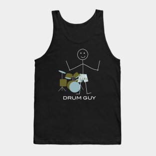 Funny Mens Drum Guy Tank Top